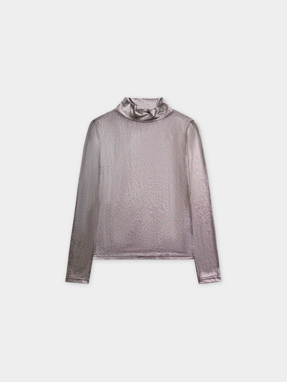 Shimmer Turtleneck-Black/Silver