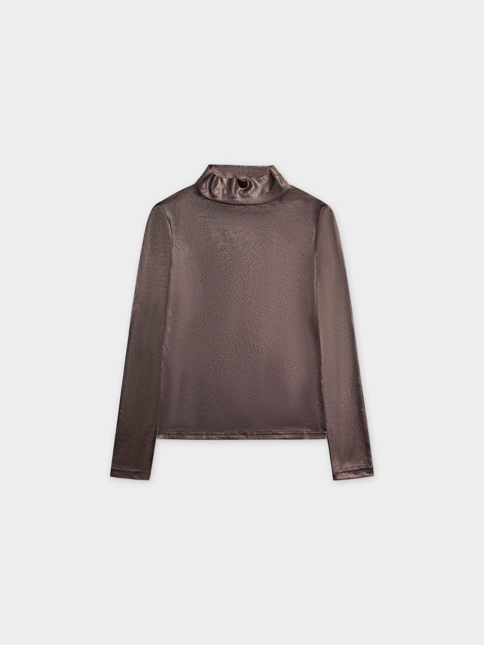 Shimmer Turtleneck-Black/Copper