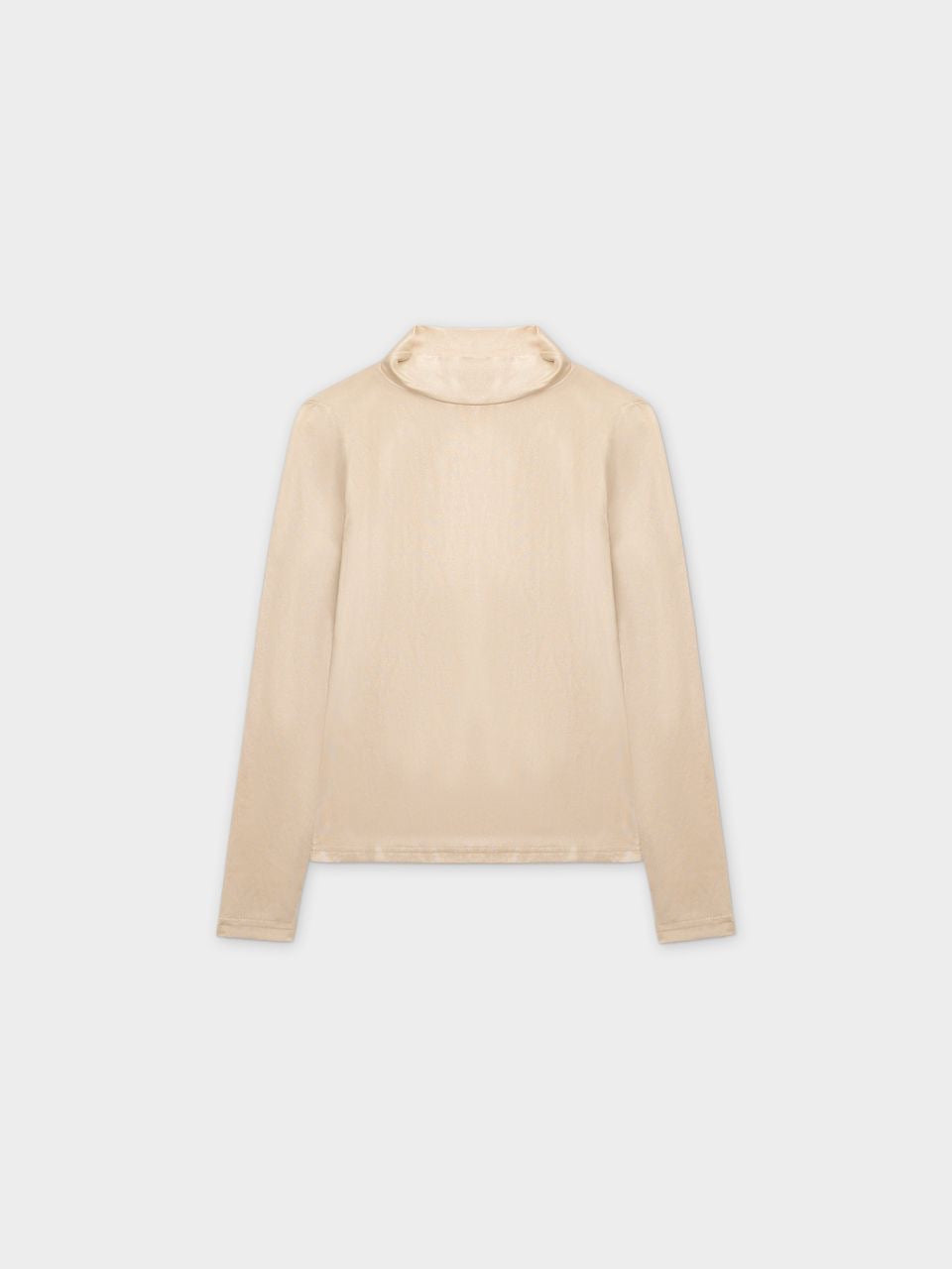 Shimmer Turtleneck-Cream/Silver