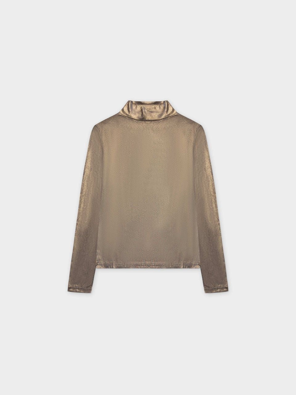 Shimmer Turtleneck-Grey/Gold