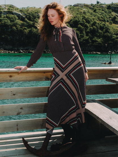 Katie Dress - Geo Boarder