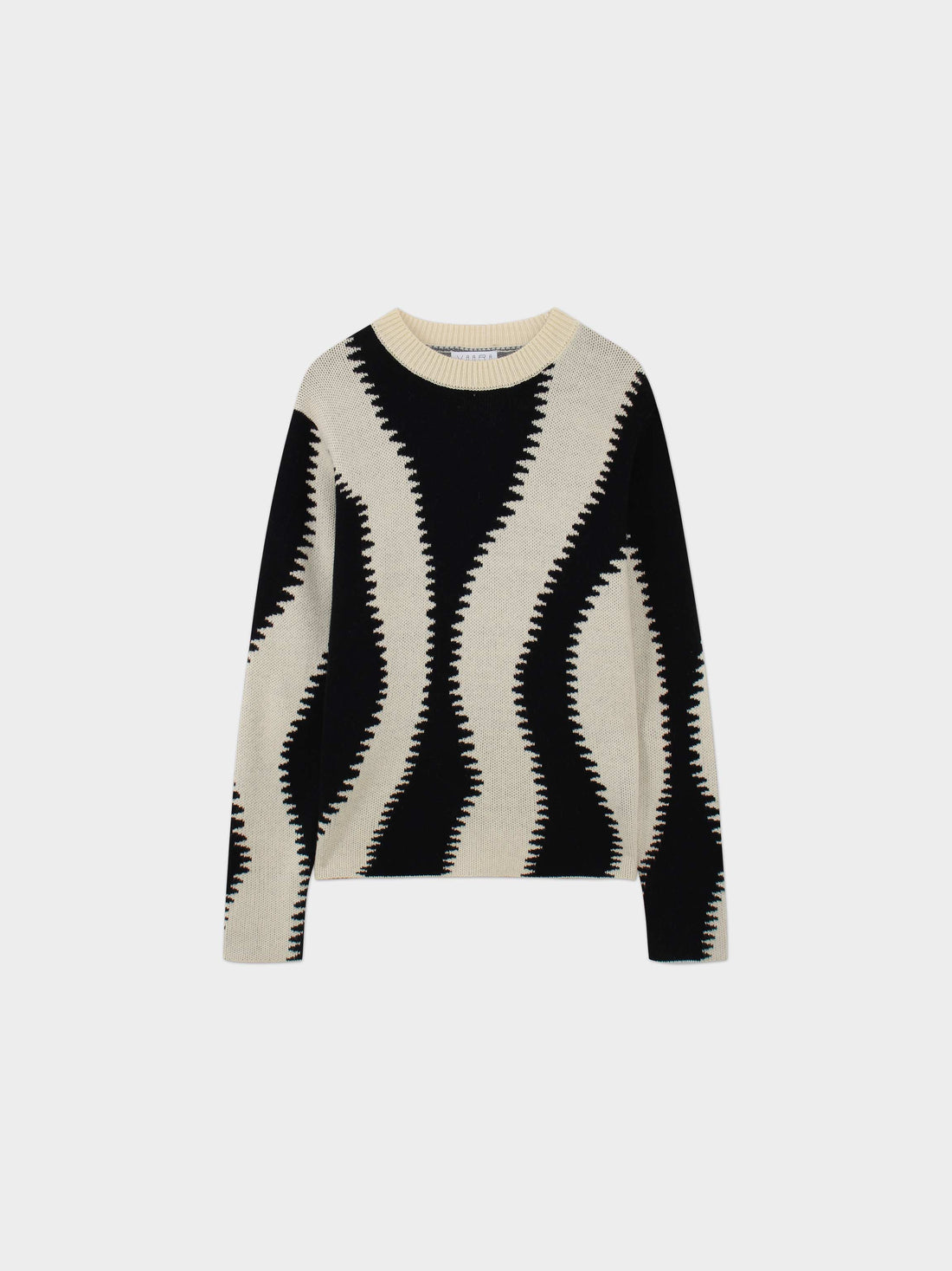 Wave Sweater-Black/White