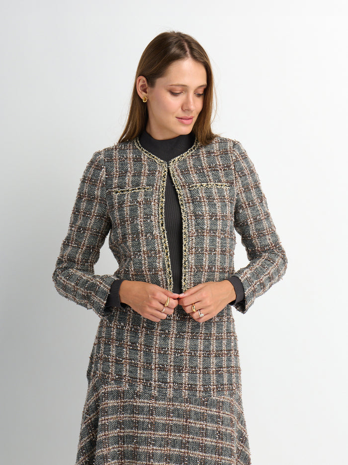 Boucle Jacket - Grey
