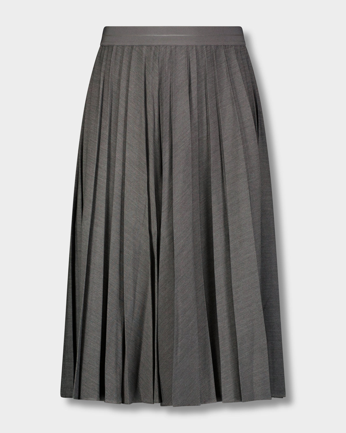PLEATED SKIRT 27"-CHARCOAL GREY