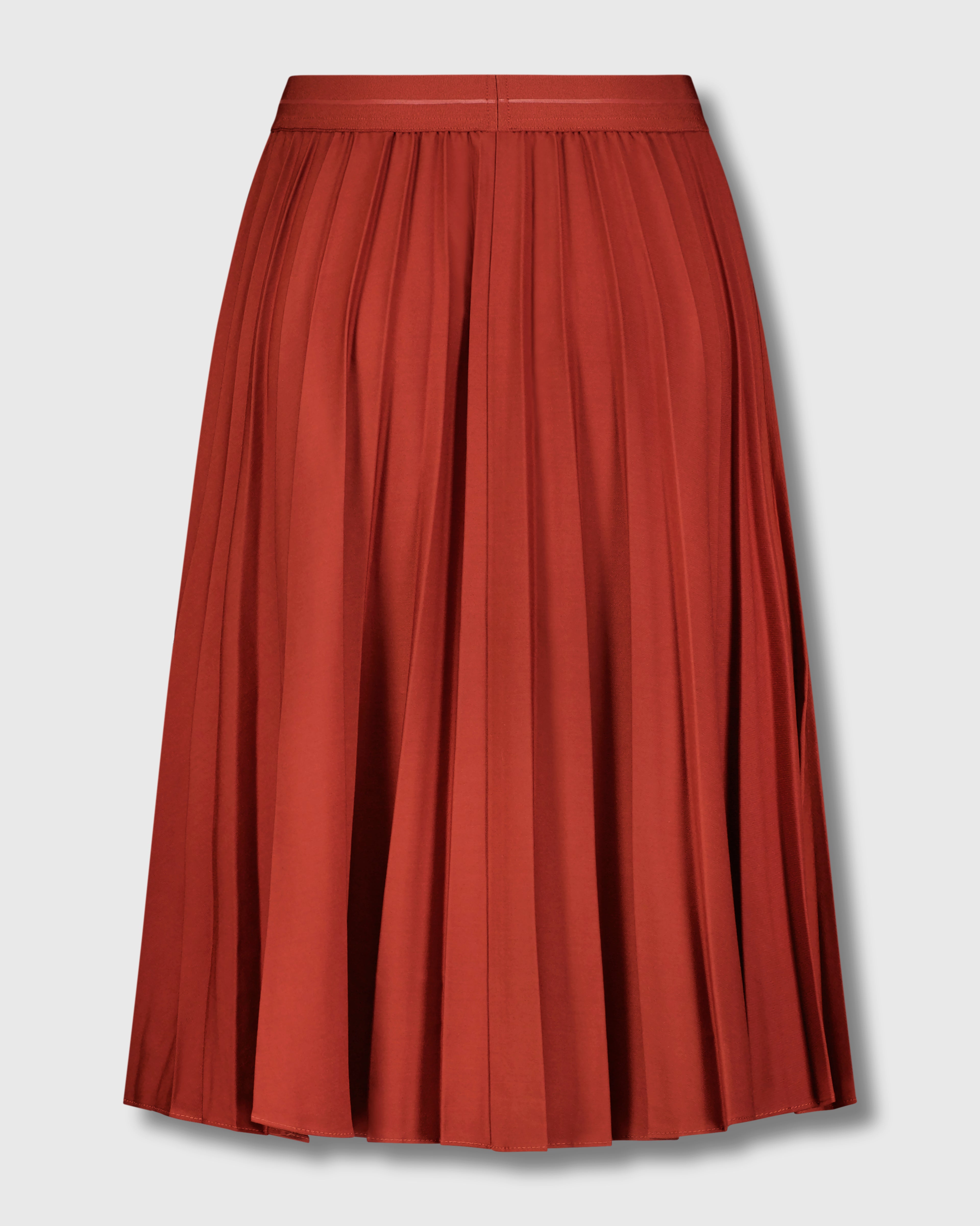 PLEATED SKIRT 27&quot; -BURNT RUST