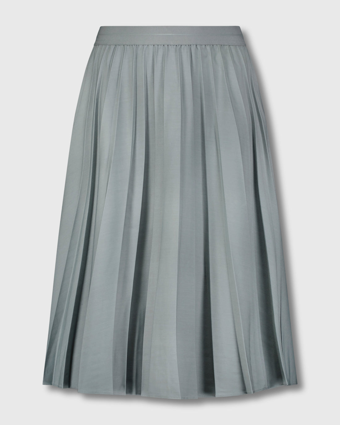 PLEATED SKIRT 27&quot;-BLUE GREY