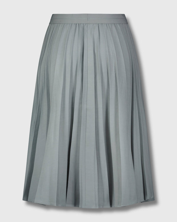 PLEATED SKIRT 27"-BLUE GREY