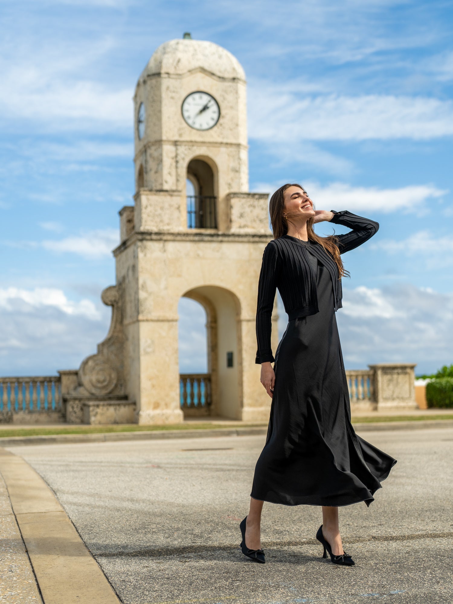 RIBBED SHRUG-BLACK