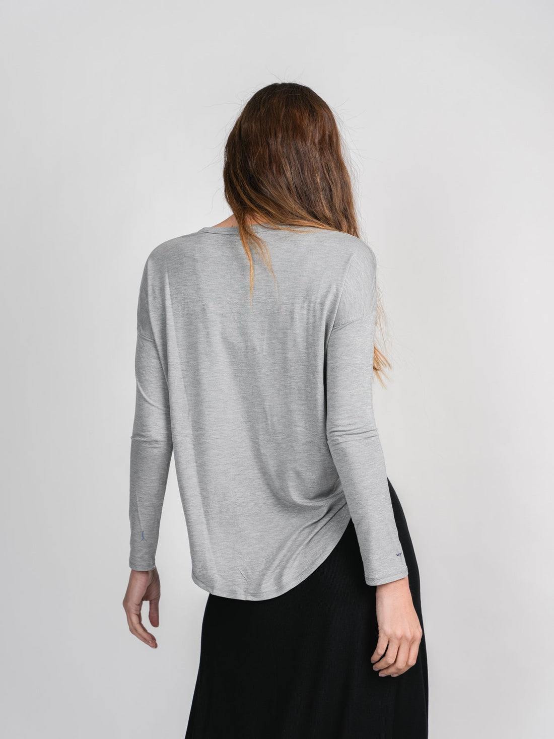 CAMISETA SWING - LS-GRIS HEATHER