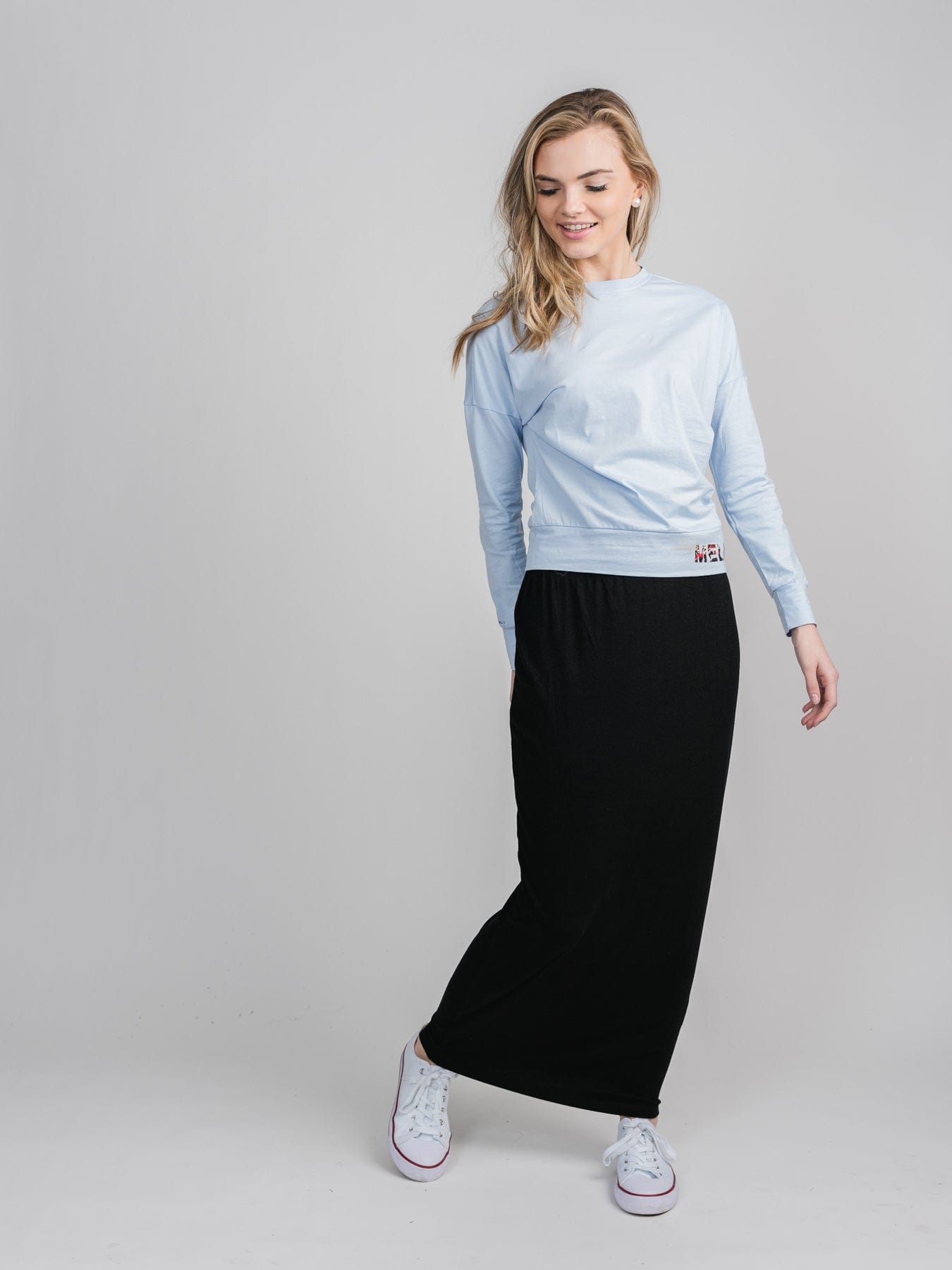 Ribbed maxi skirts Clearance