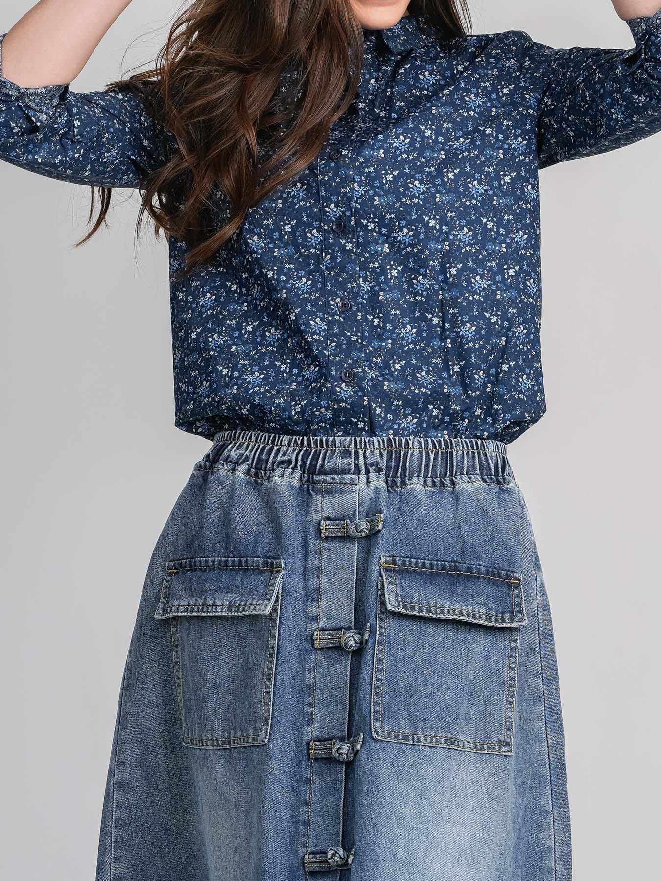 FALDA DENIM NUDO