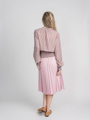 PLEATED SKIRT 27"- PINK