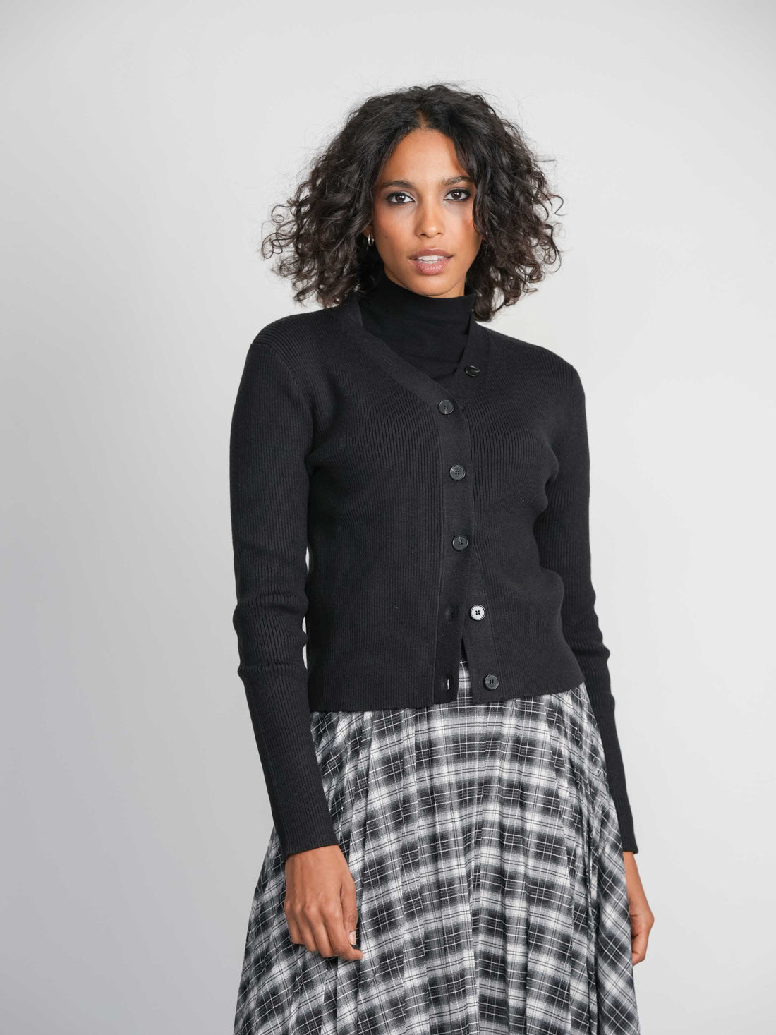 CARDIGAN CANALÉ-NEGRO