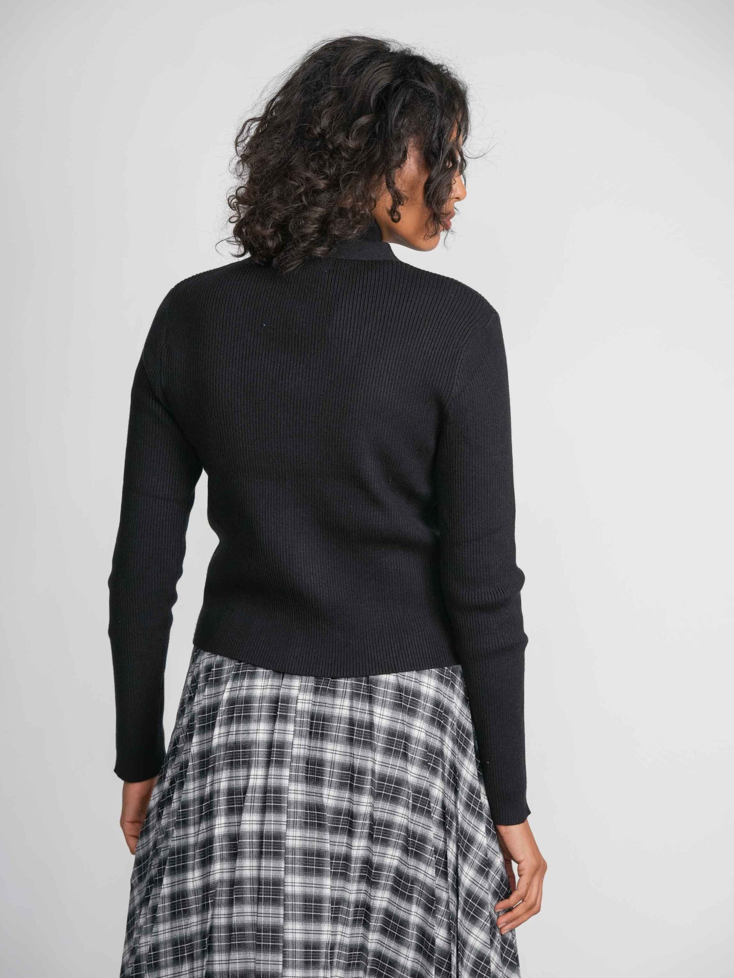 CARDIGAN CANALÉ-NEGRO