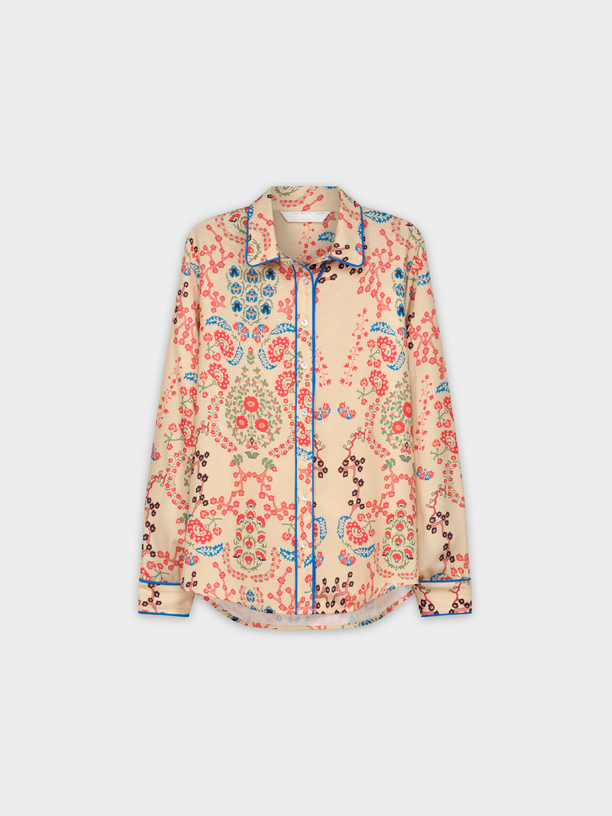 PIPED BLOUSE-AUTUMN FLOWERS