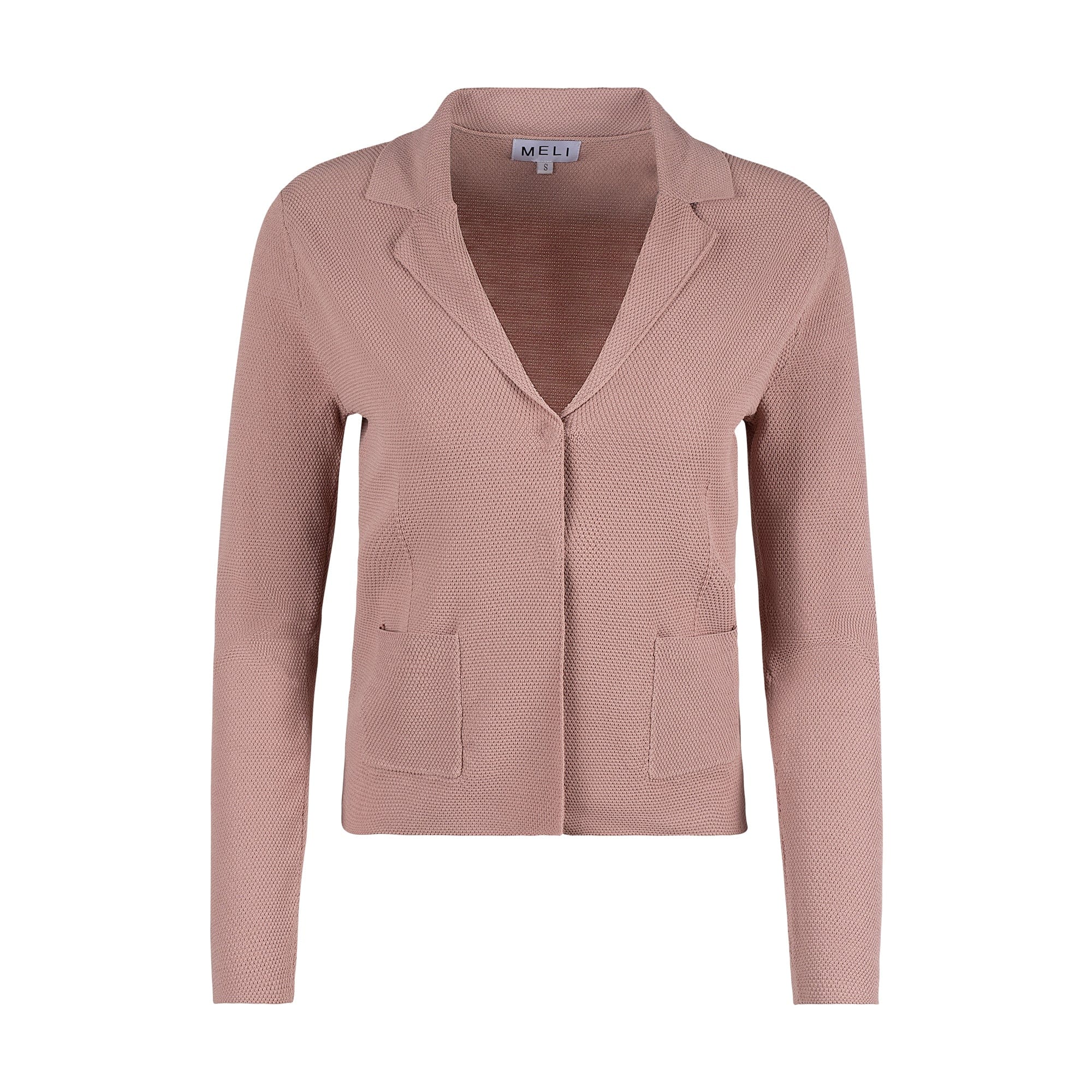 KNIT BLAZER-MAUVE