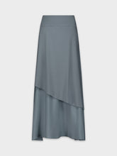 DOUBLE LAYER SKIRT-BLUE