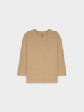 RIBBED HIGH V 3Q-LIGHT TAN