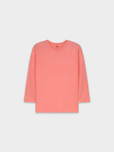 RIBBED HIGH V 3Q-PINK