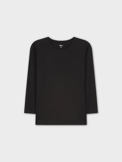 CLASSIC TEE 3Q-BLACK