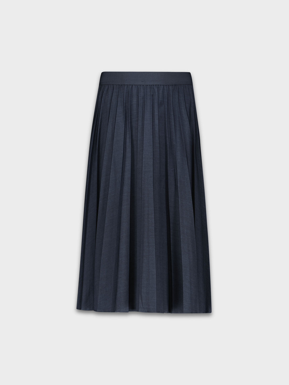 FALDA PLISADA 27&quot; - DENIM OSCURO