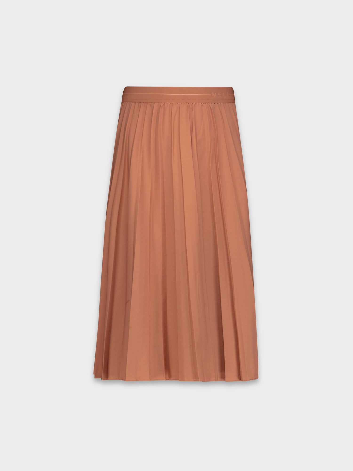 PLEATED SKIRT 27&quot;- SALMON