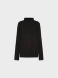 RIBBED TURTLENECK-BLACK