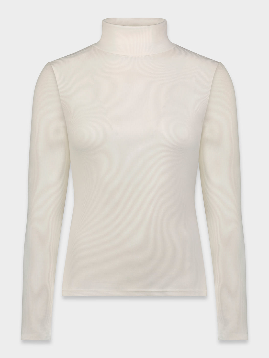 RIBBED TURTLENECK-CREAM