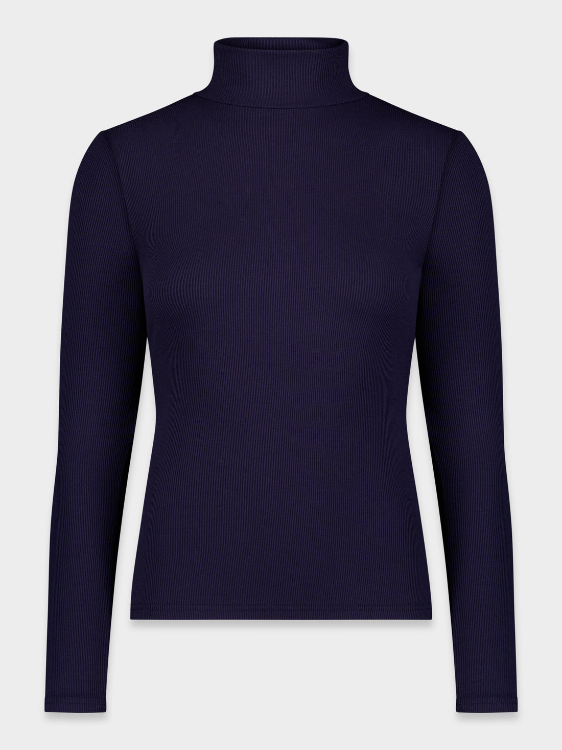 RIBBED TURTLENECK-NAVY