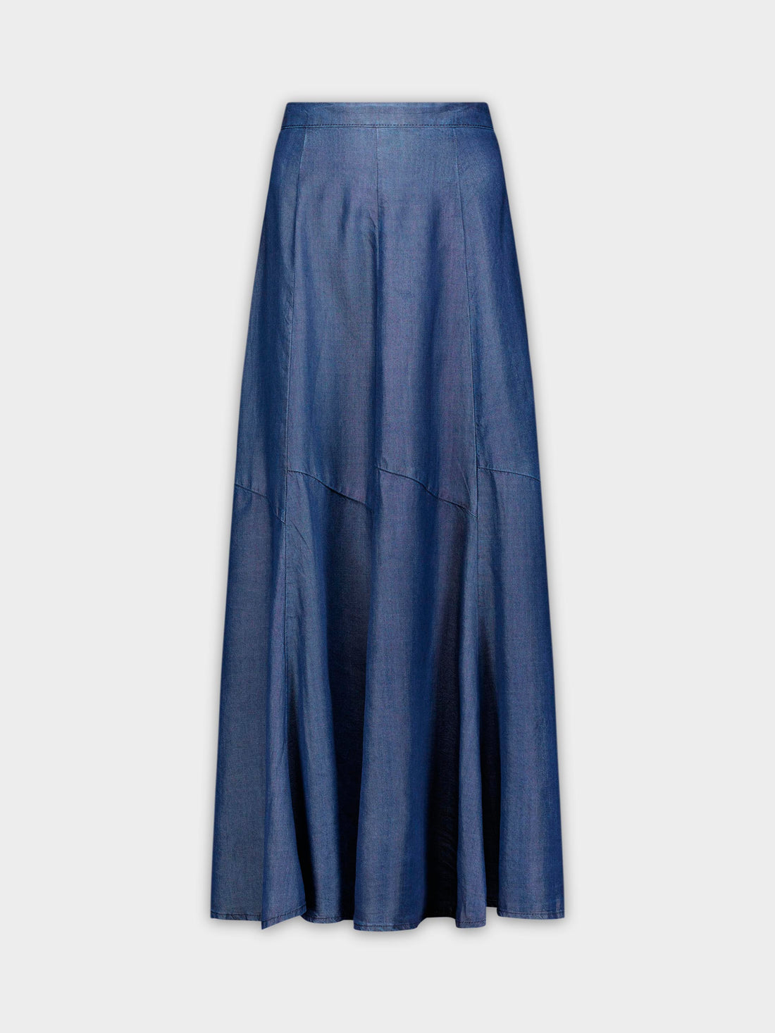 DENIM TRUMPET SKIRT-LIGHT BLUE