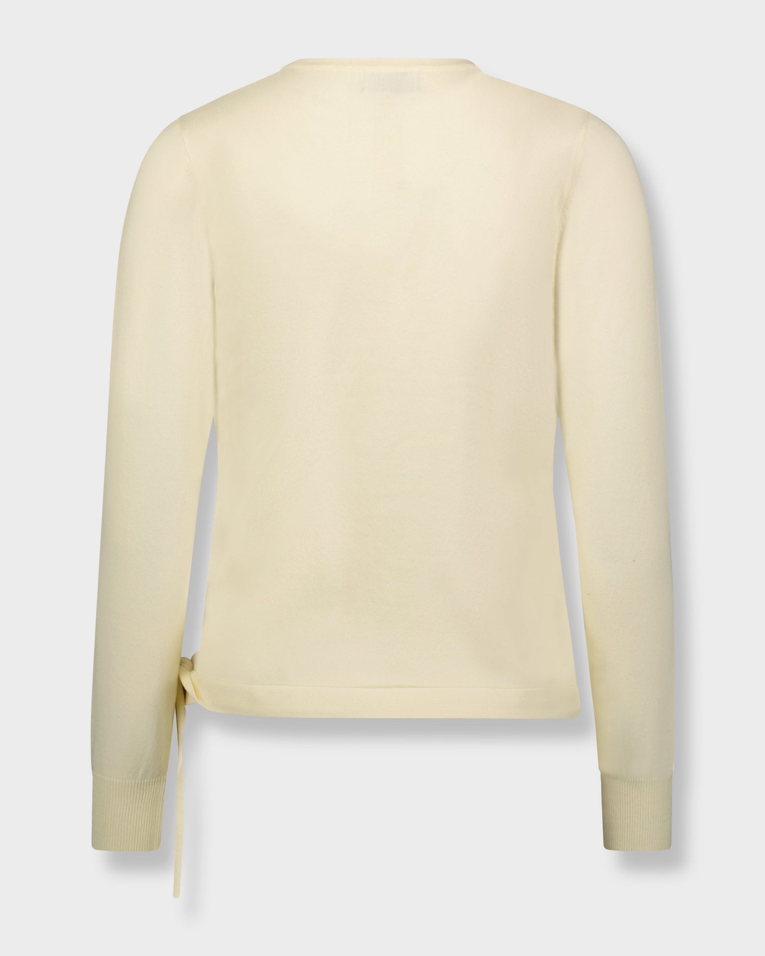 BASIC WRAP SWEATER-CREAM