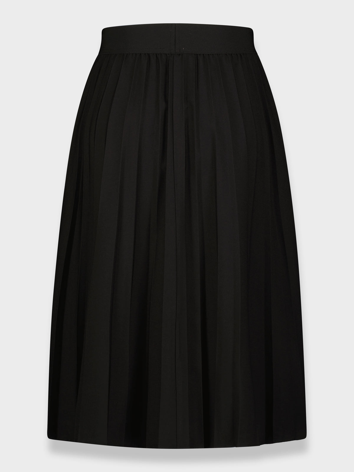 FLAT FRONT PLEATED SKIRT 27"-BLACK