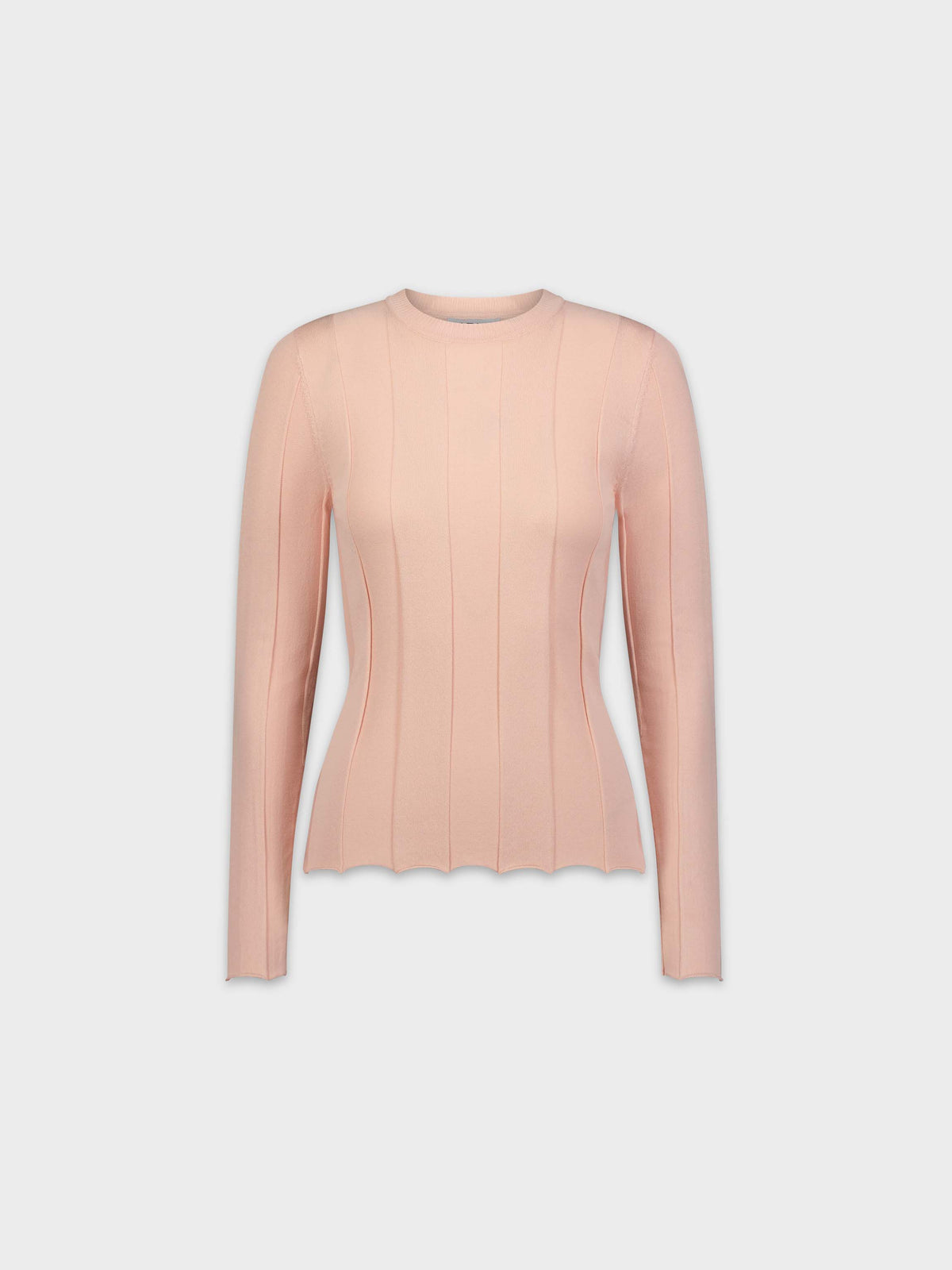 WIDE RIBBED SWEATER-PINK