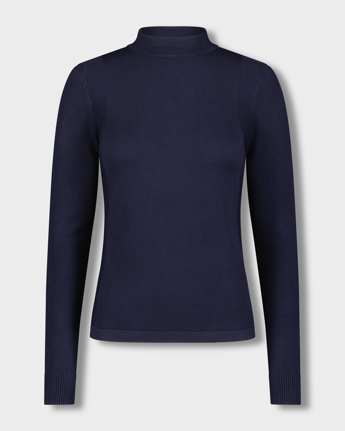 basic mock neck turtleneck-navy