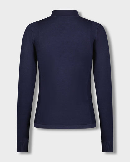 Basic Mock Neck Turtleneck - Navy