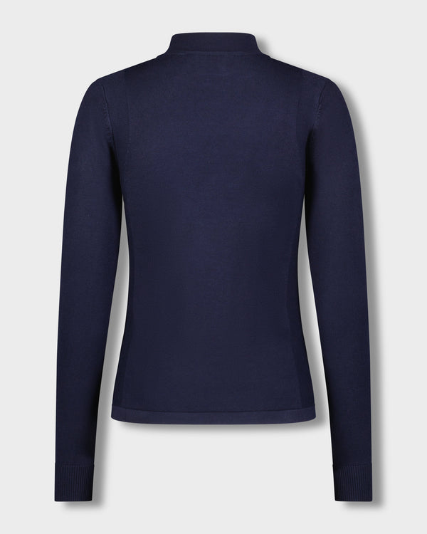 Basic Mock Neck Turtleneck - Navy