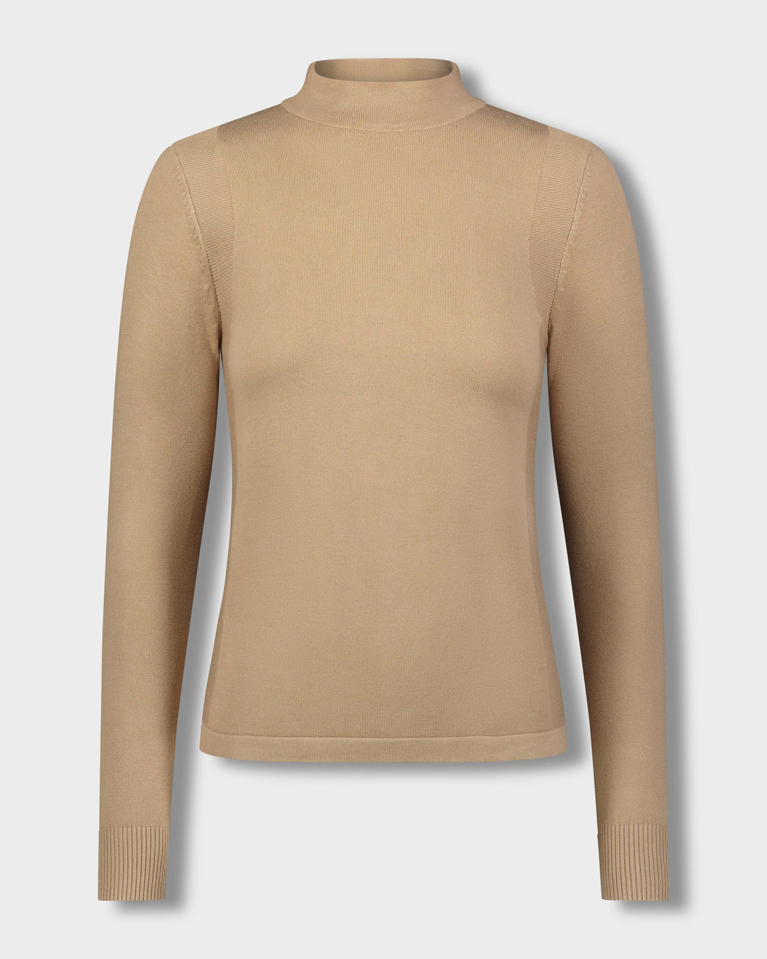 asic mock neck turtleneck-taupe