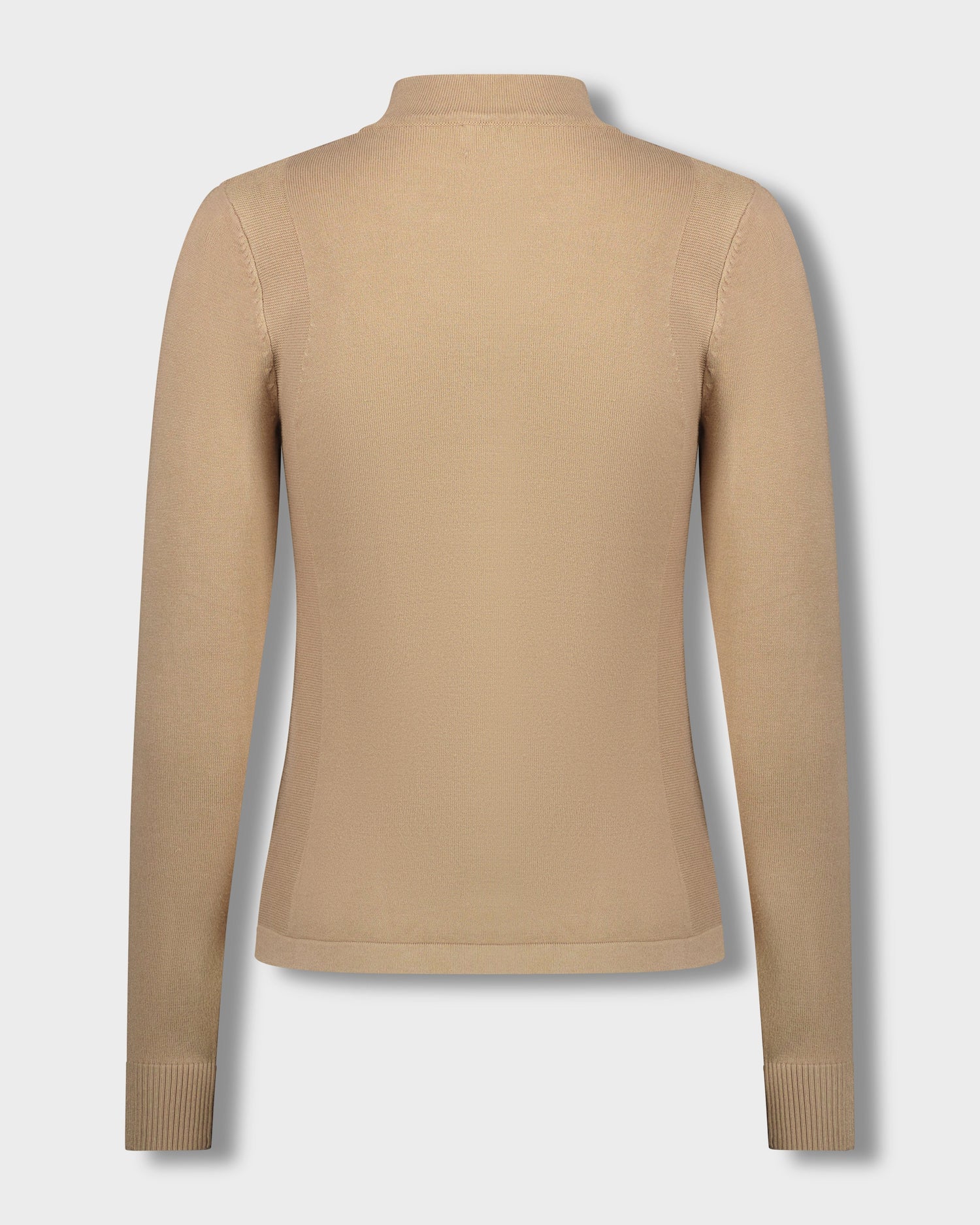 BASIC MOCK NECK TURTLENECK-TAUPE