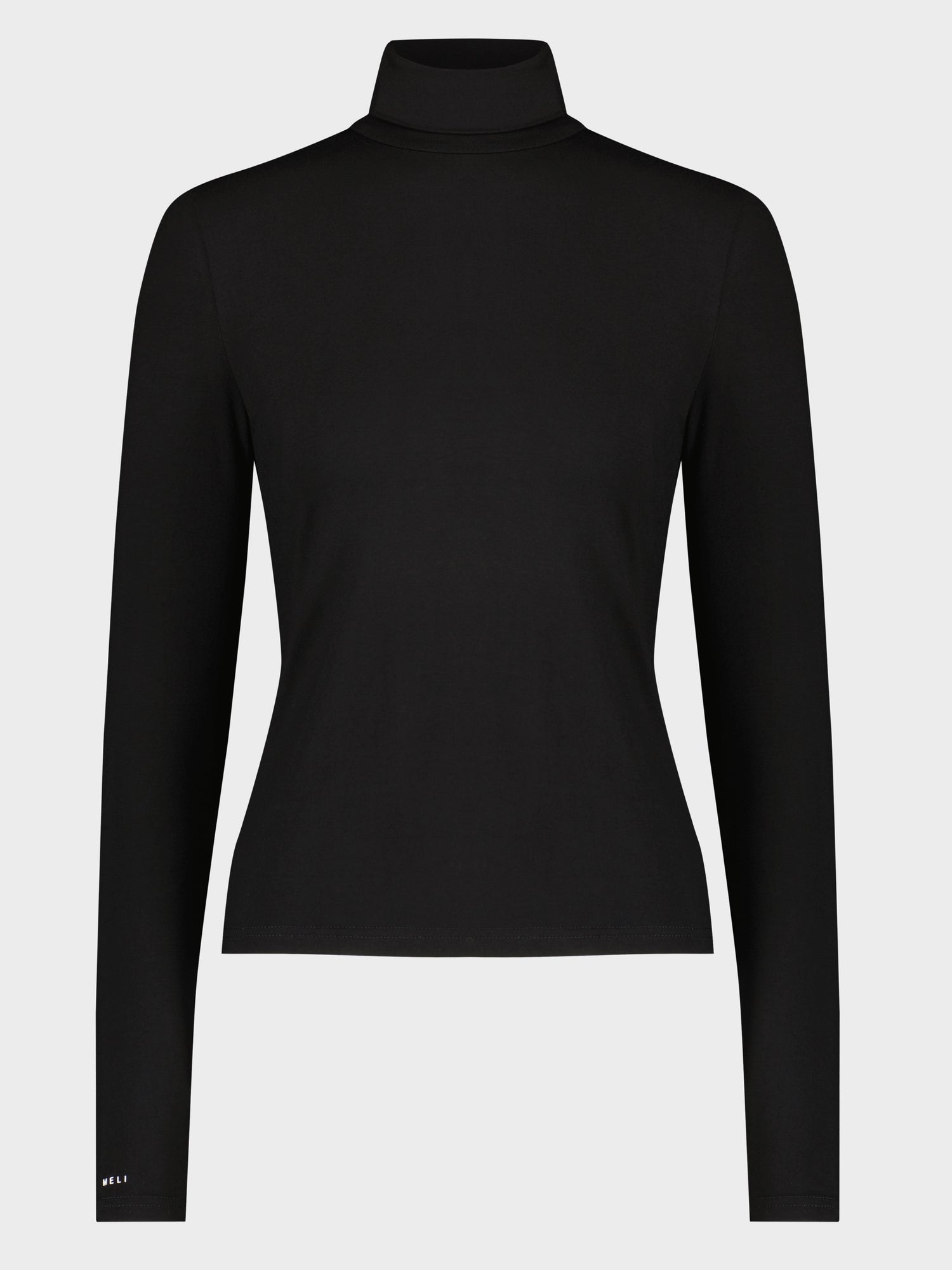 MODAL TURTLENECK LONG SLEEVE-BLACK