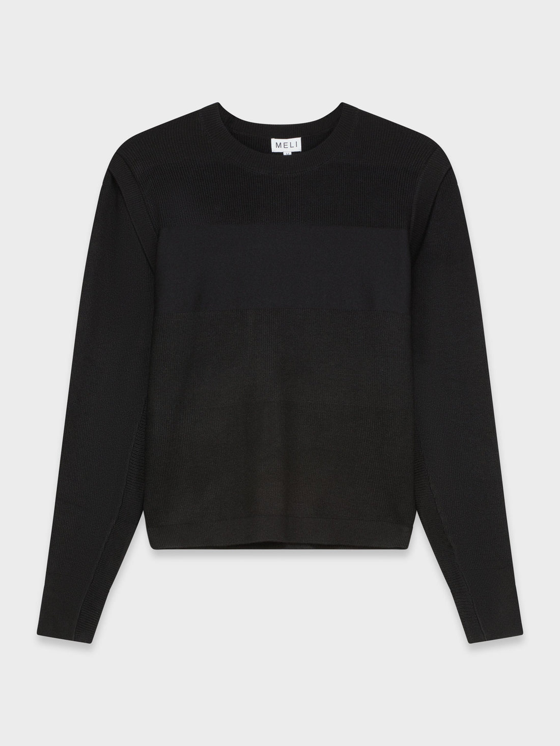 THICK STRIPE SWEATER-BLACK