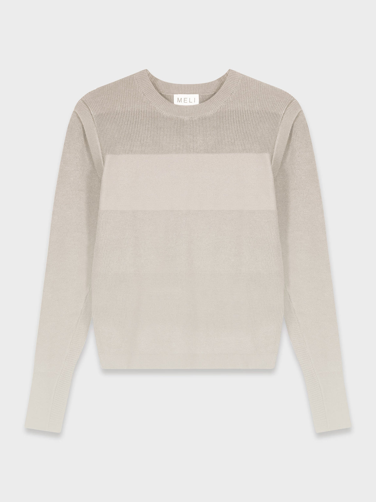 THICK STRIPE SWEATER-WINTER WHITE
