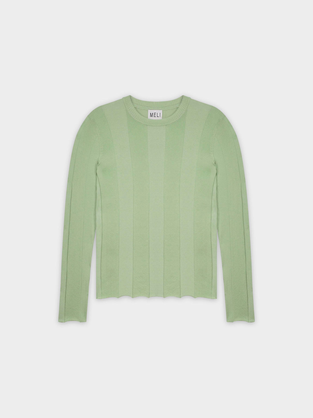 WIDE RIBBED SWEATER-SAGE GREEN