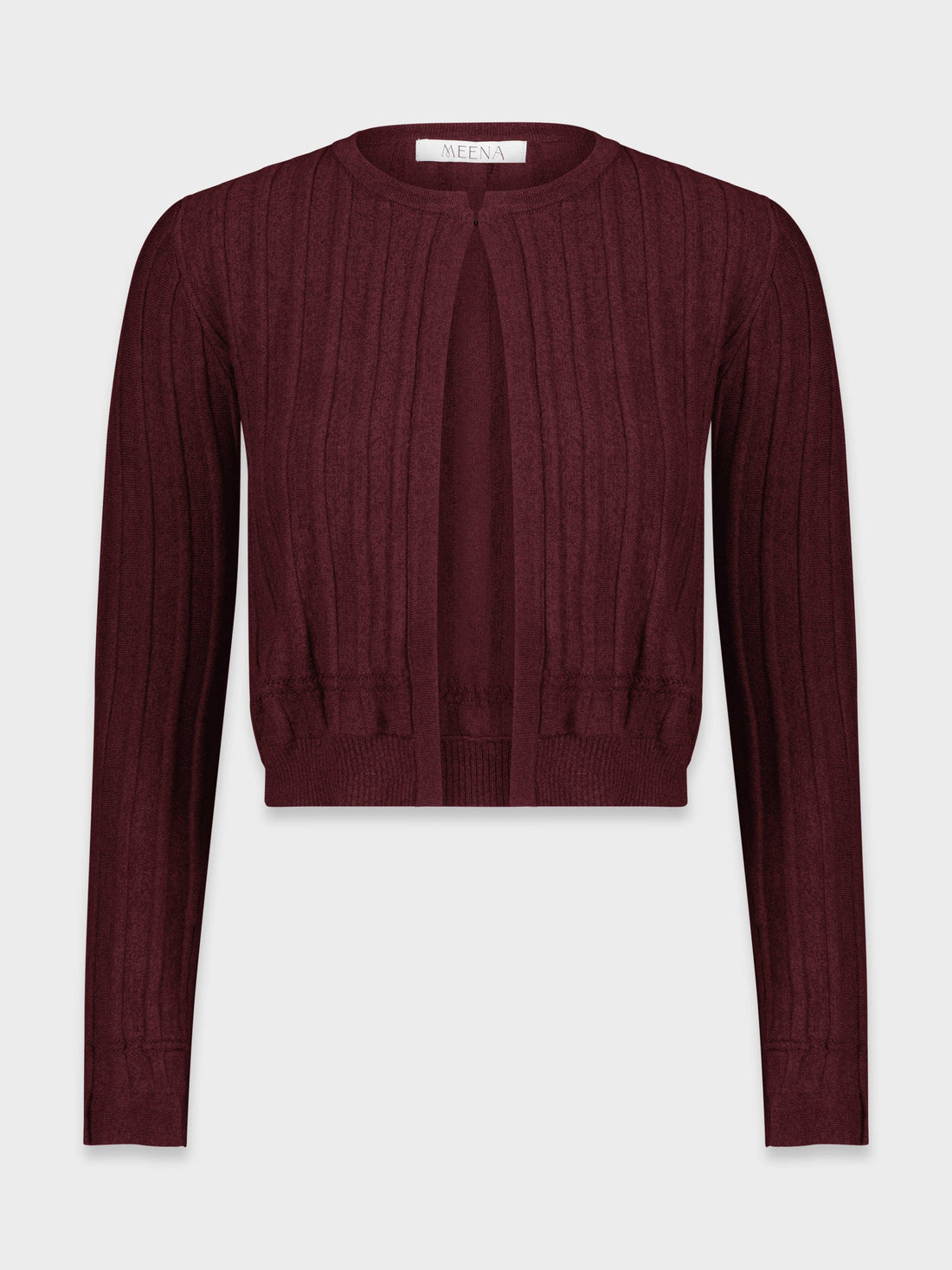 BANDED SHRUG-WINE