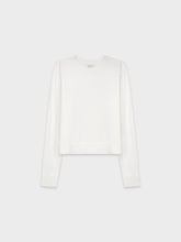 RIBBED BAND SWEATER-PURE WHITE