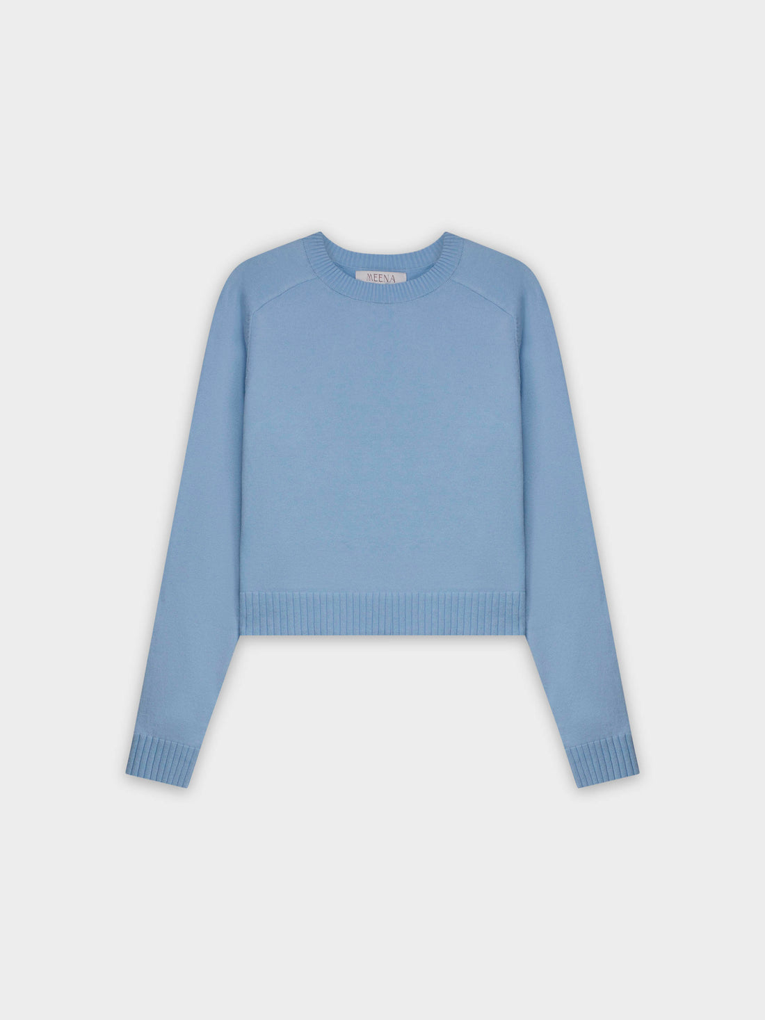 RIBBED BAND SWEATER-OCEAN BLUE