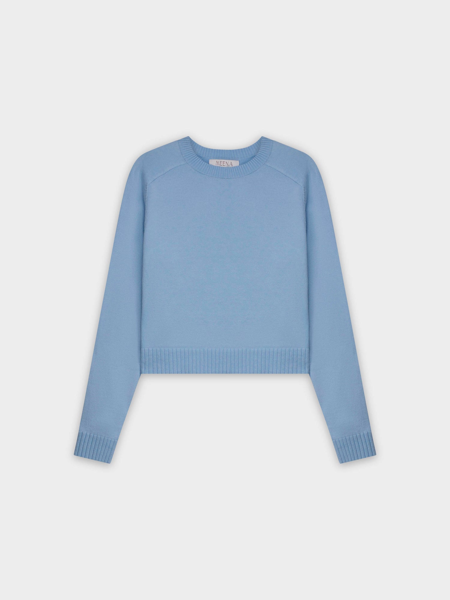 RIBBED BAND SWEATER-OCEAN BLUE