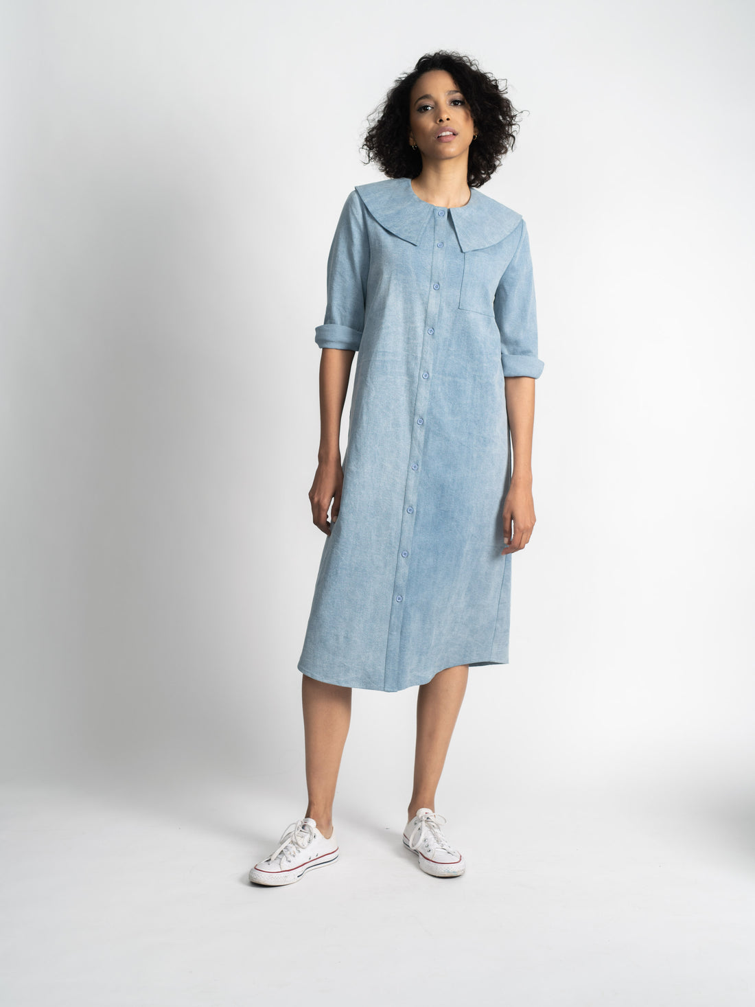 DENIM SHIFTDRESS