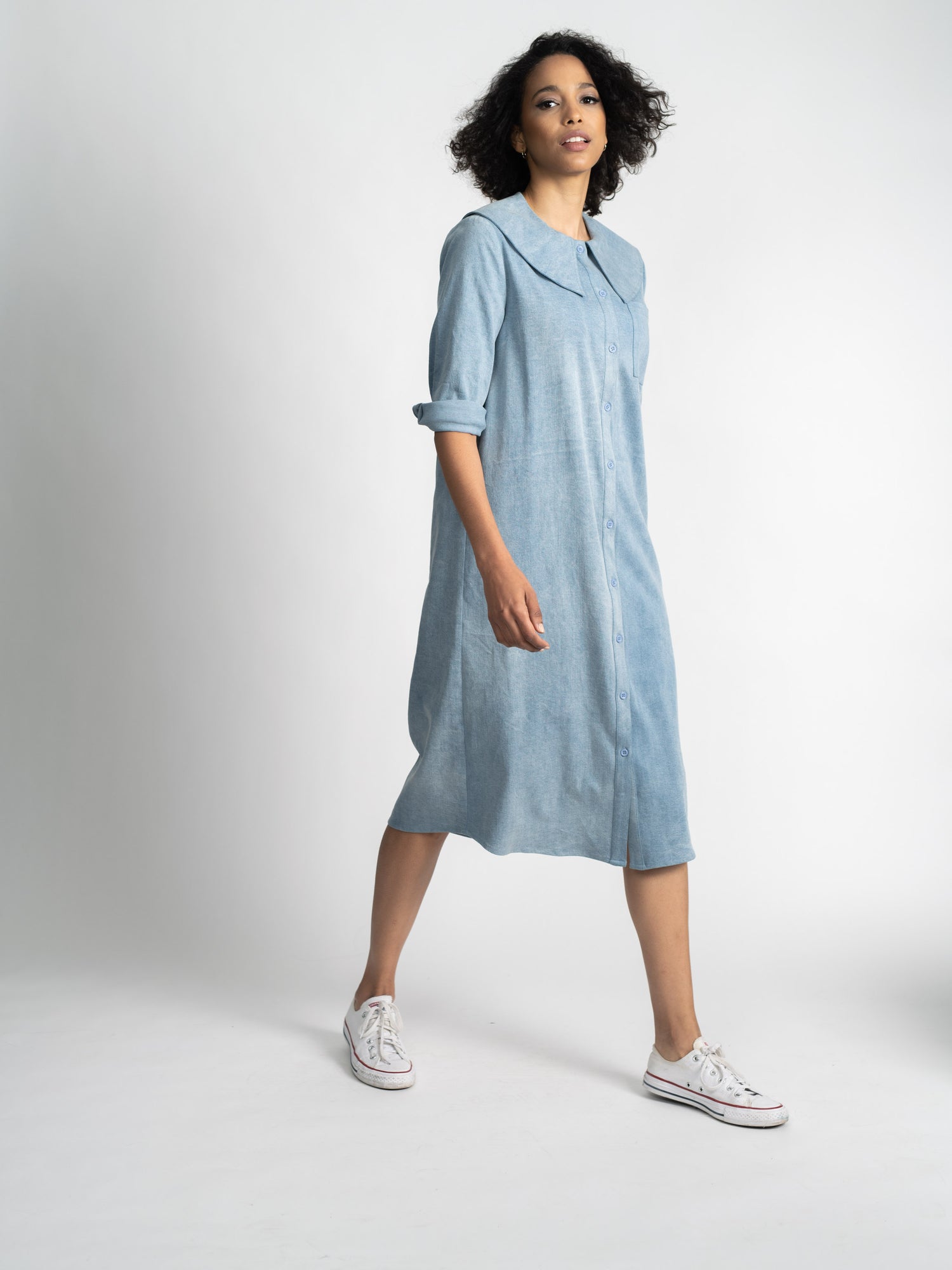 DENIM SHIFTDRESS