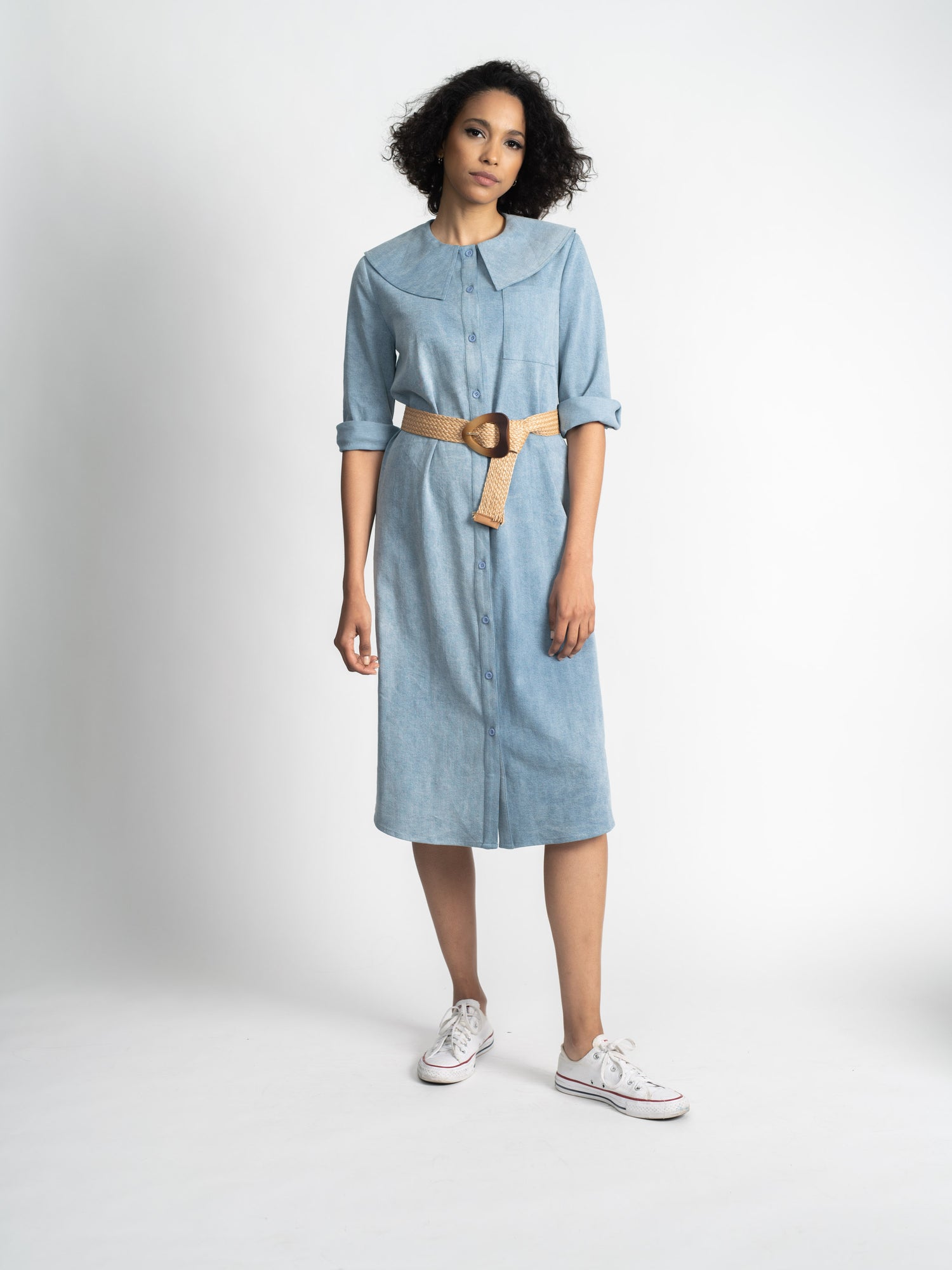 DENIM SHIFTDRESS