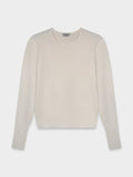 SILK KNIT SWEATER-CREAM